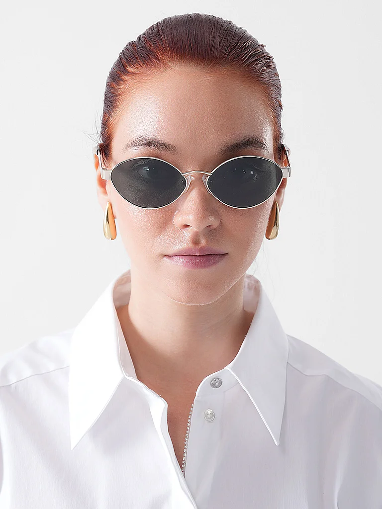 Karo Kauer Sunglasses Retro Black Silver 4